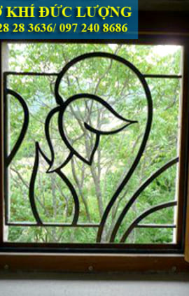 Hoa sắt cửa sổ đẹp nghệ thuật SH33